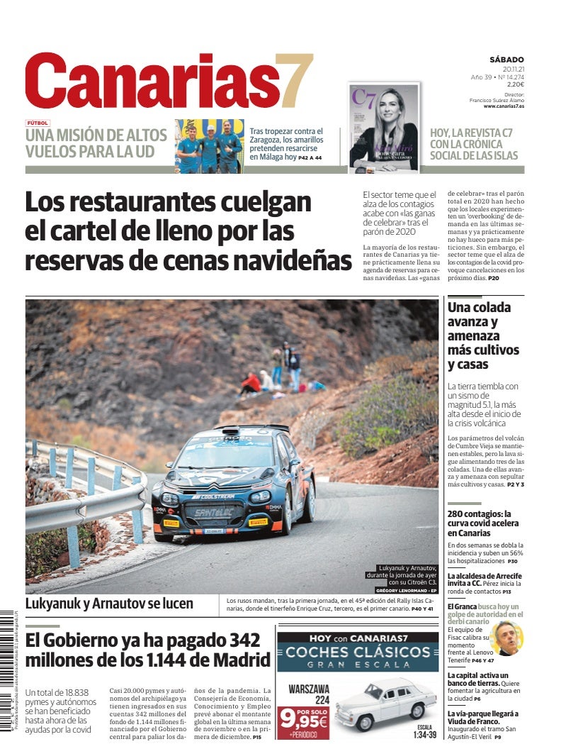 Portada Canarias7 20-11-2021