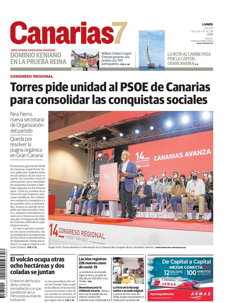 Portada Canarias7 22-11-2021