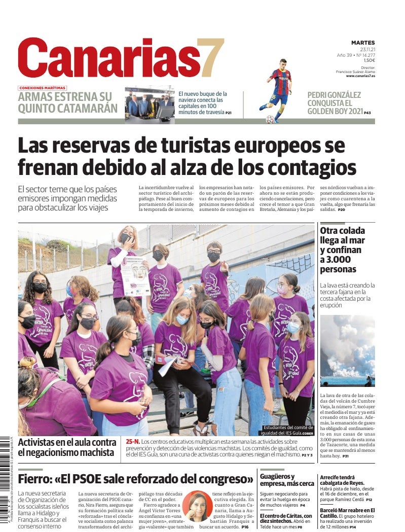 Portada Canarias7 23-11-2021
