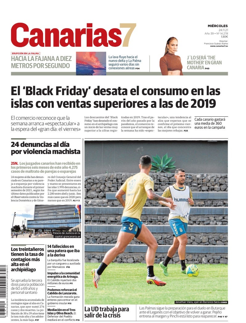 Portada Canarias7 24-11-2021