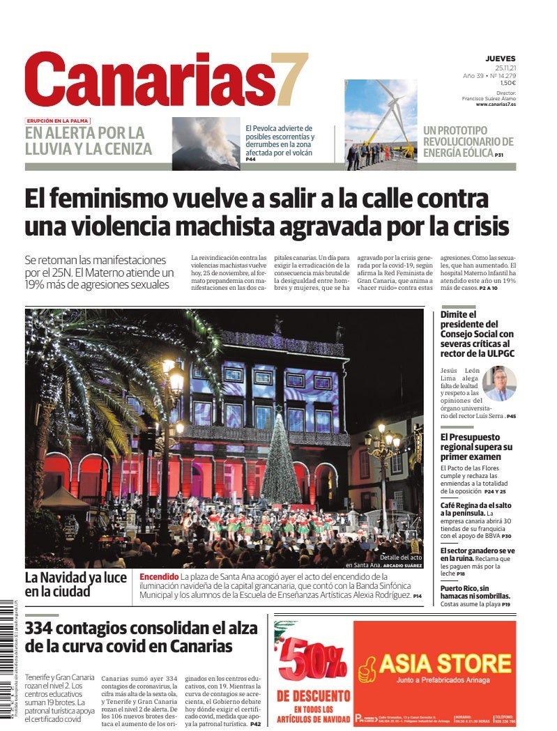 Portada Canarias7 25-11-2021