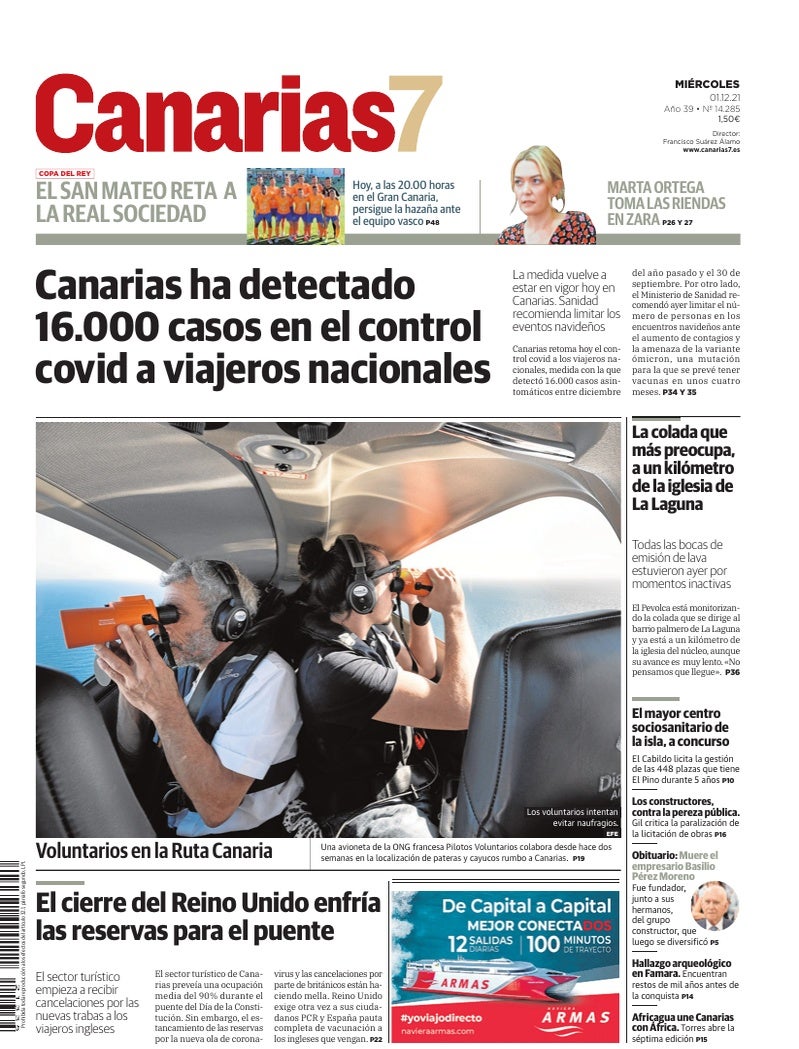 Portada Canarias7 01-12-2021