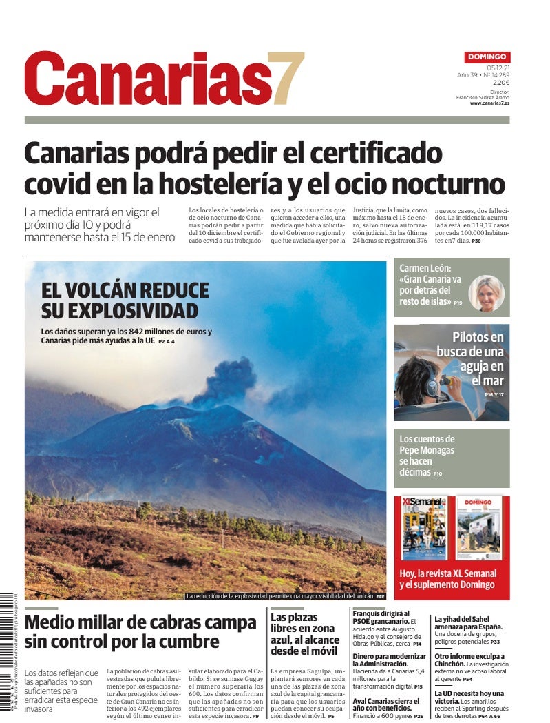 Portada Canarias7 05-12-2021