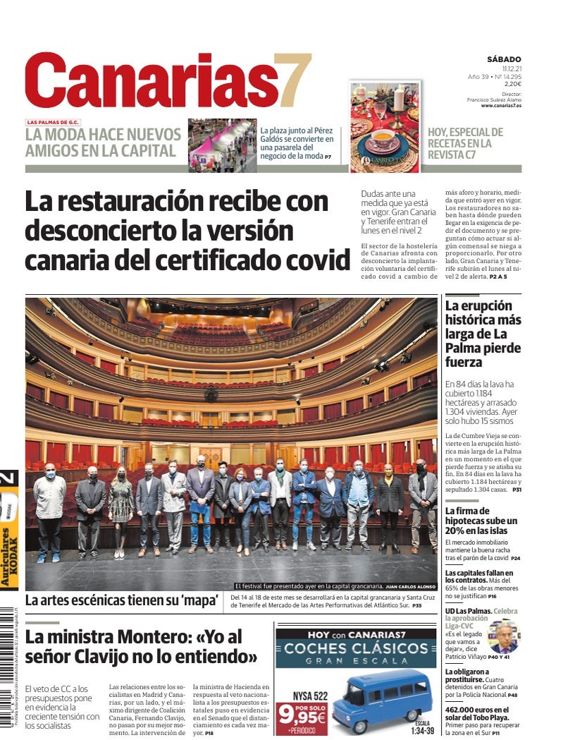 Portada Canarias7 11-12-2021