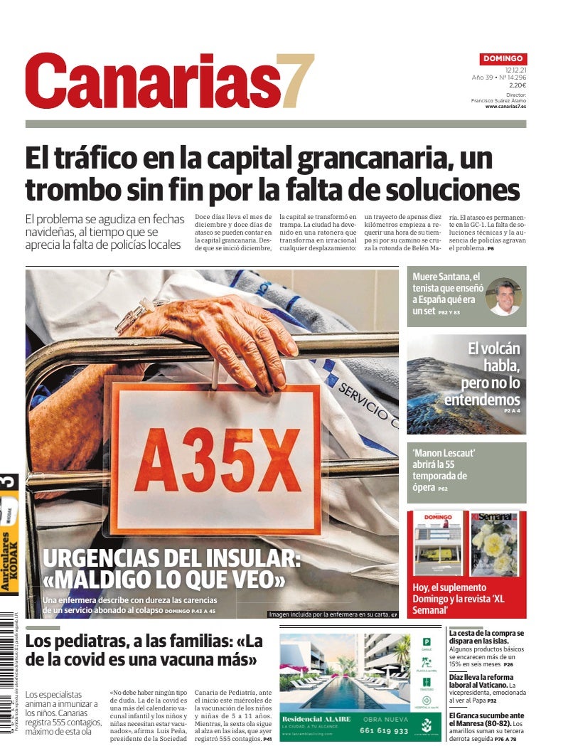 Portada Canarias7 12-12-2021