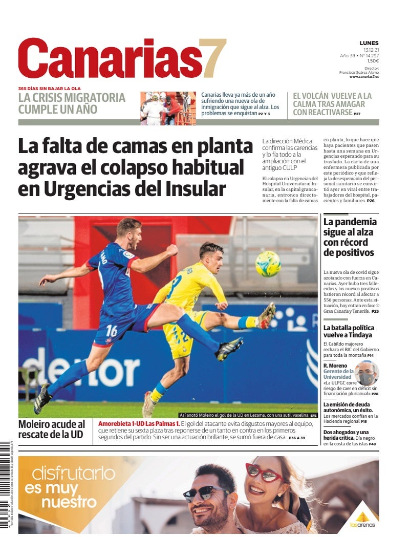 Portada Canarias7 13-12-2021