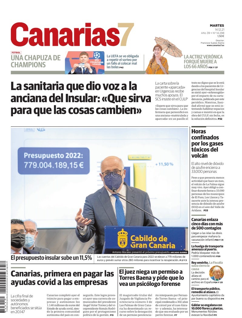 Portada Canarias7 14-12-2021