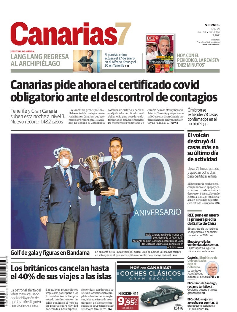 Portada Canarias7 17-12-2021