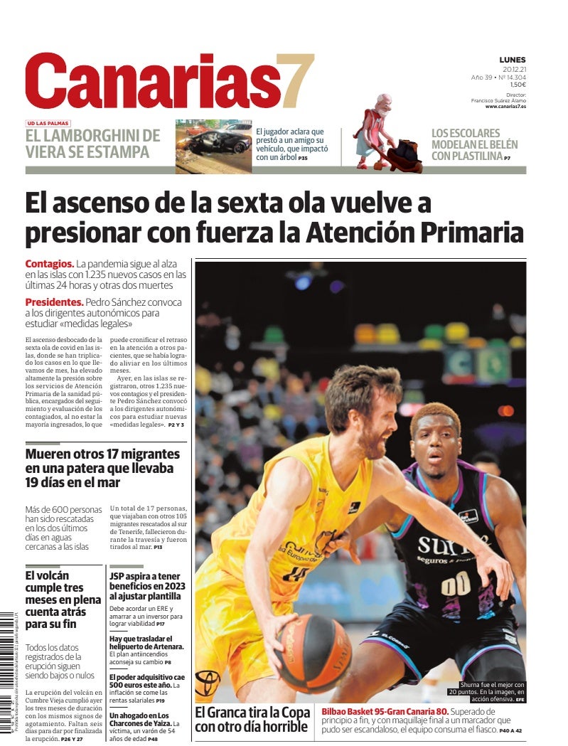 Portada Canarias7 20-12-2021