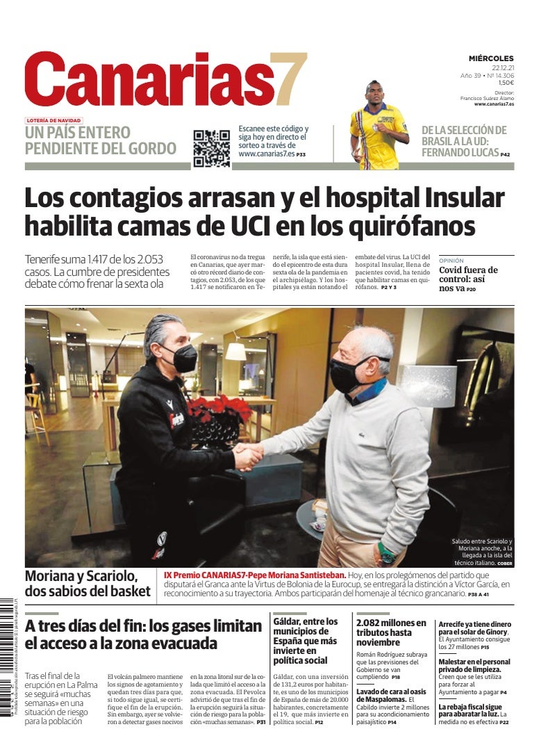 Portada Canarias7 22-12-2021