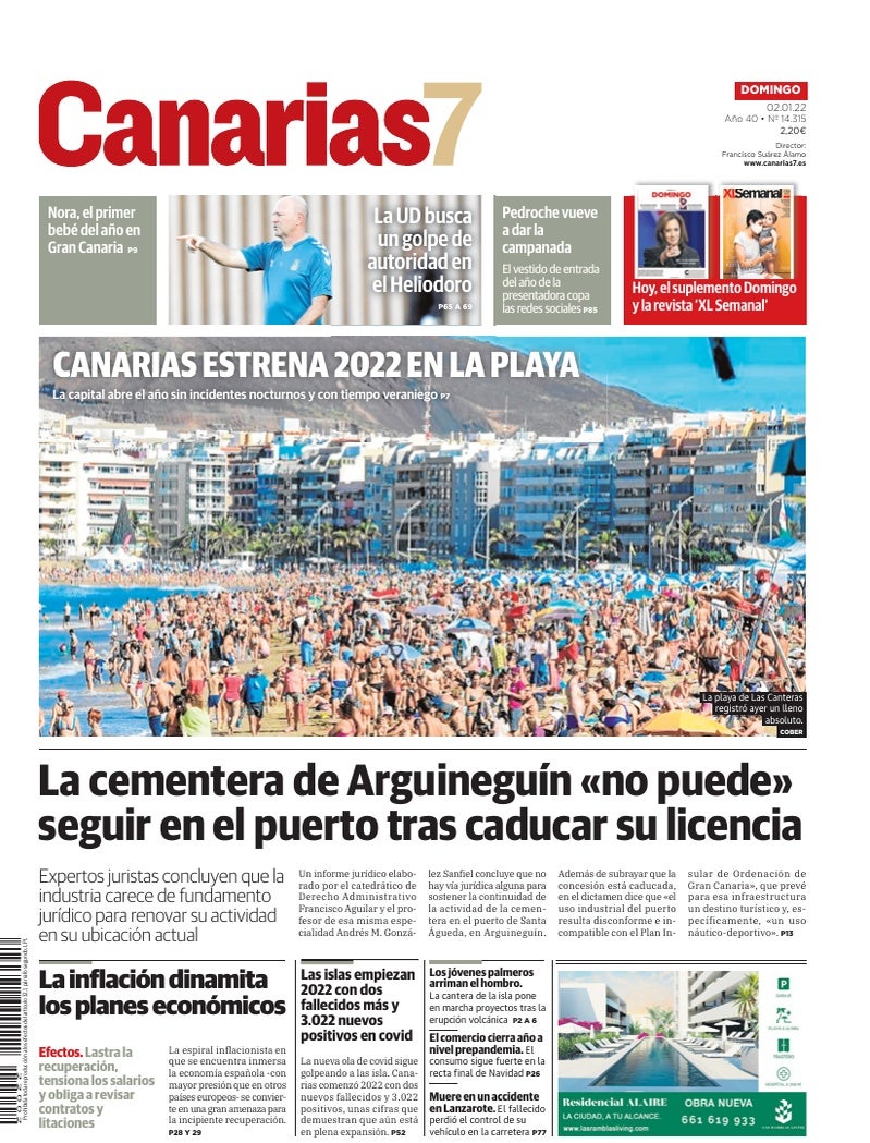Portada Canarias7 02-01-2022