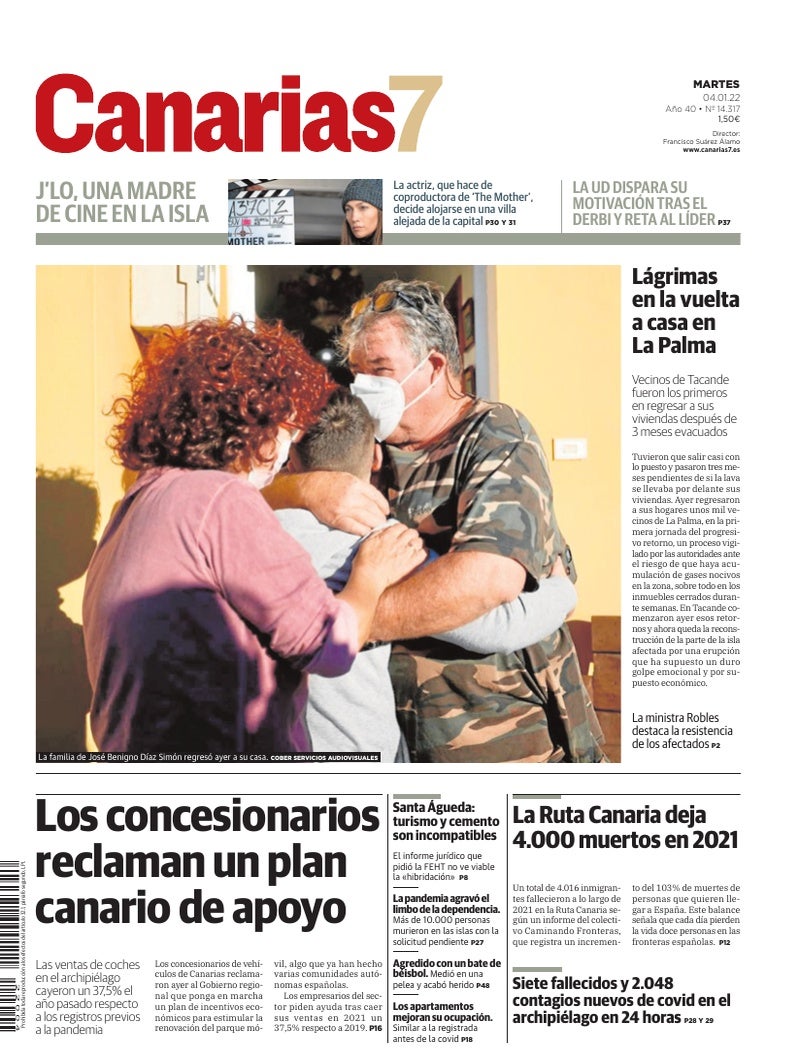 Portada Canarias7 04-01-2022