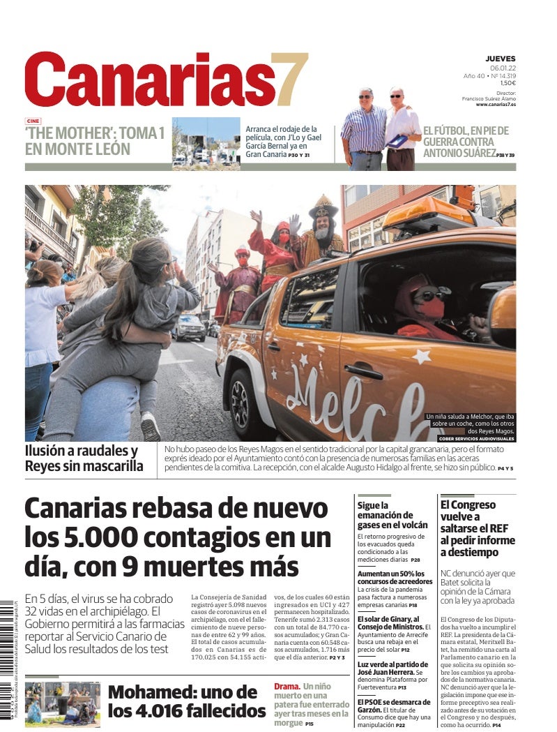Portada Canarias7 06-01-2022