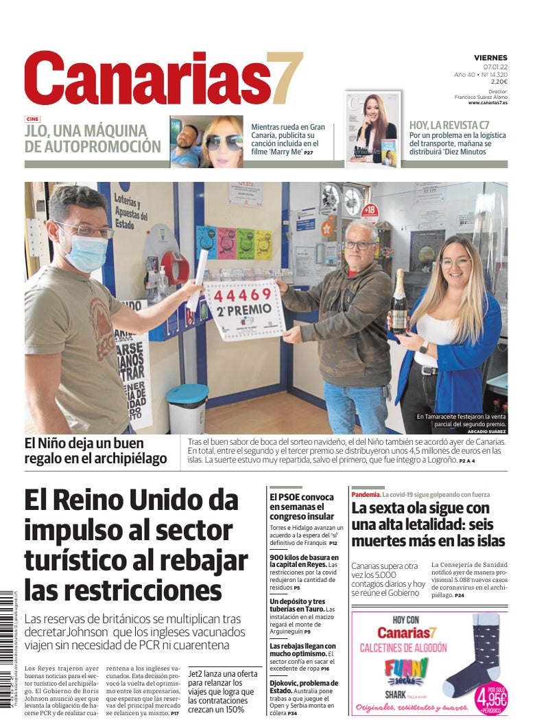 Portada Canarias7 07-01-2022