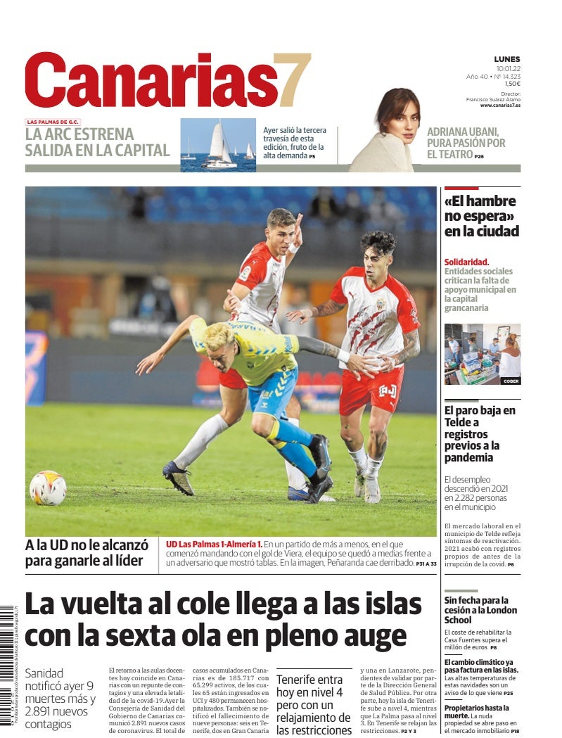 Portada Canarias7 10-01-2022