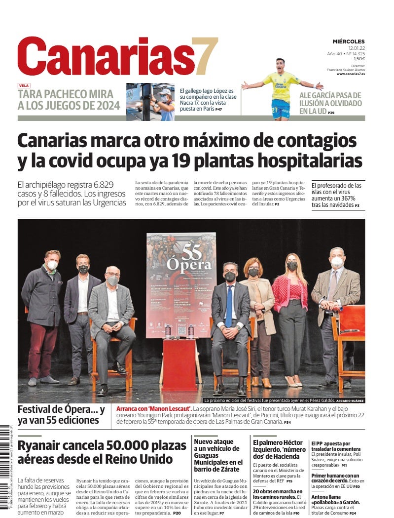 Portada Canarias7 12-01-2022