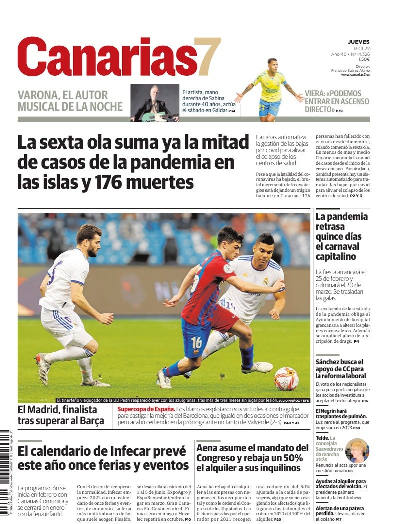 Portada Canarias7 13-01-2022