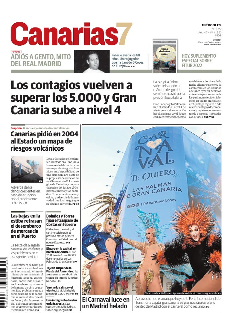 Portada Canarias7 19-01-2022