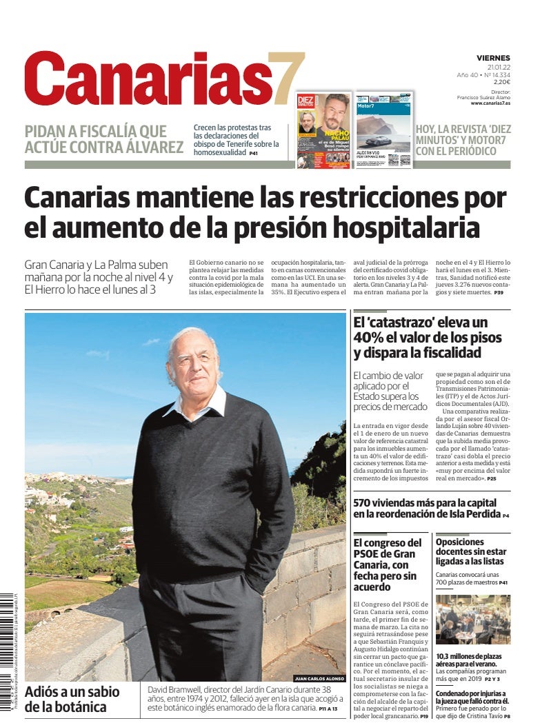 Portada Canarias7 21-01-2022