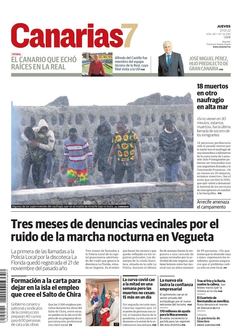 Portada Canarias7 27-01-2022