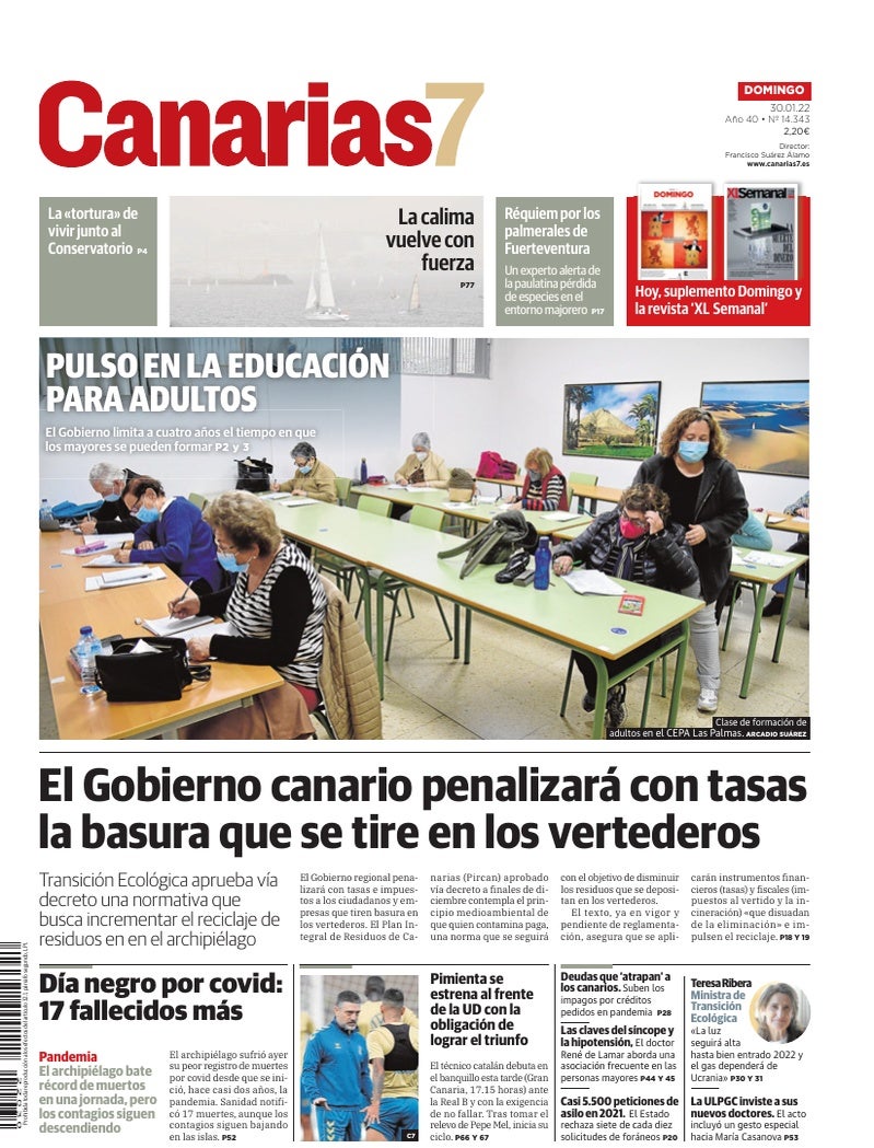 Portada Canarias7 30-01-2022