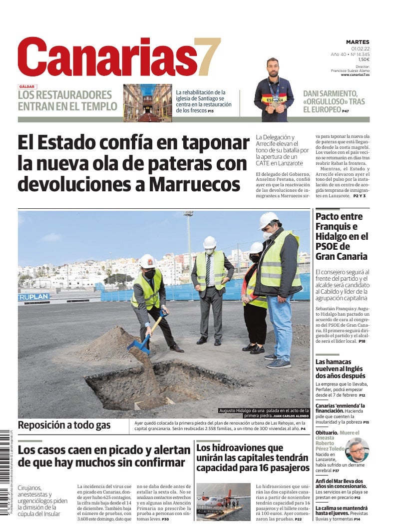Portada Canarias7 01-02-2022