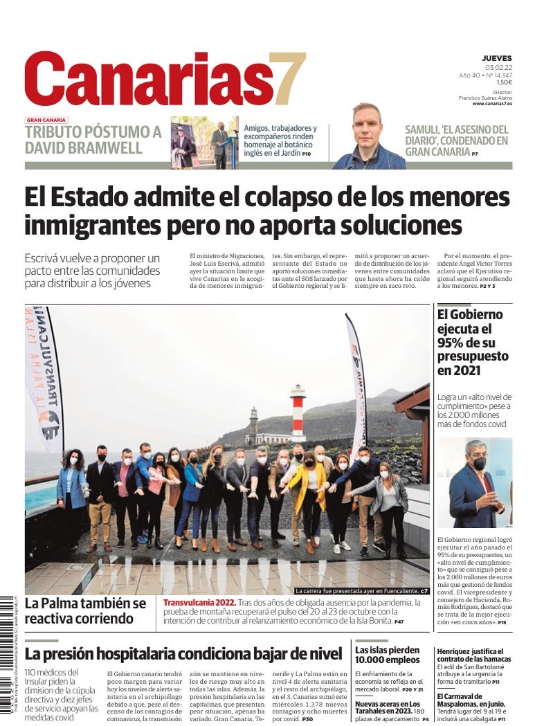 Portada Canarias7 03-02-2022