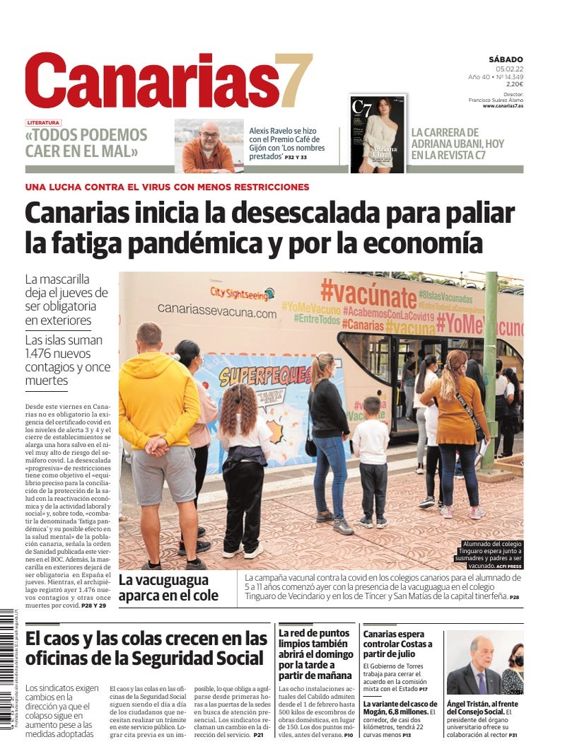 Portada Canarias7 05-02-2022