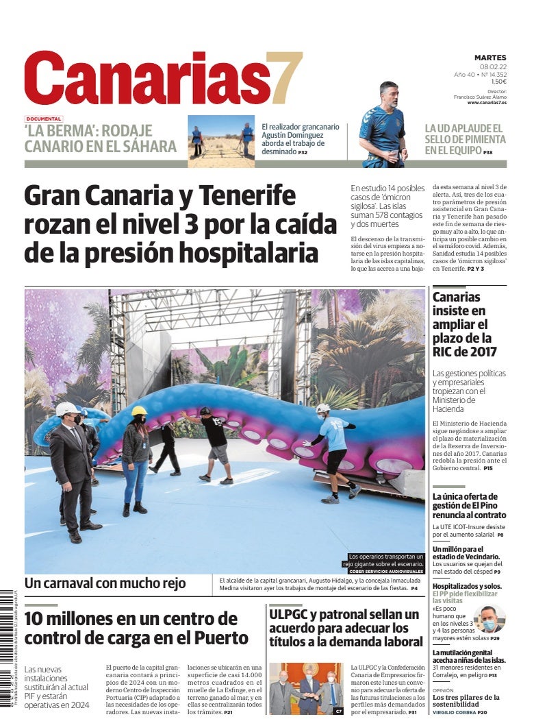 Portada Canarias7 08-02-2022