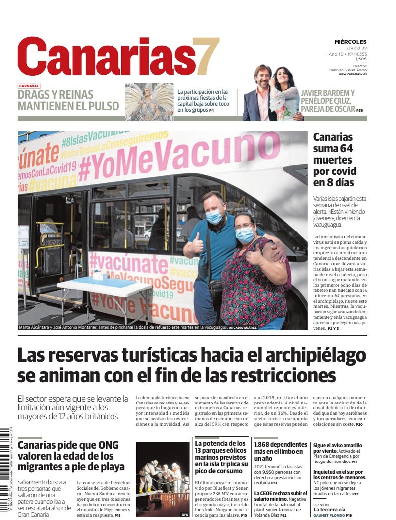Portada Canarias7 09-02-2022