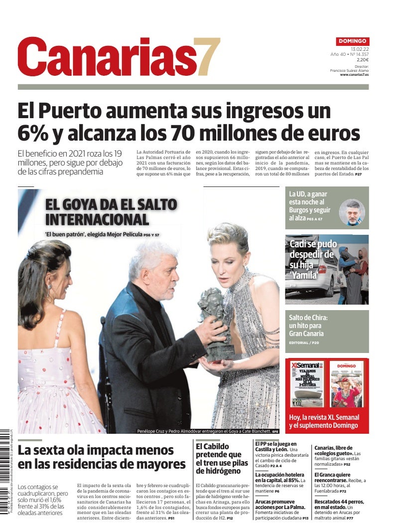 Portada Canarias7 13-02-2022