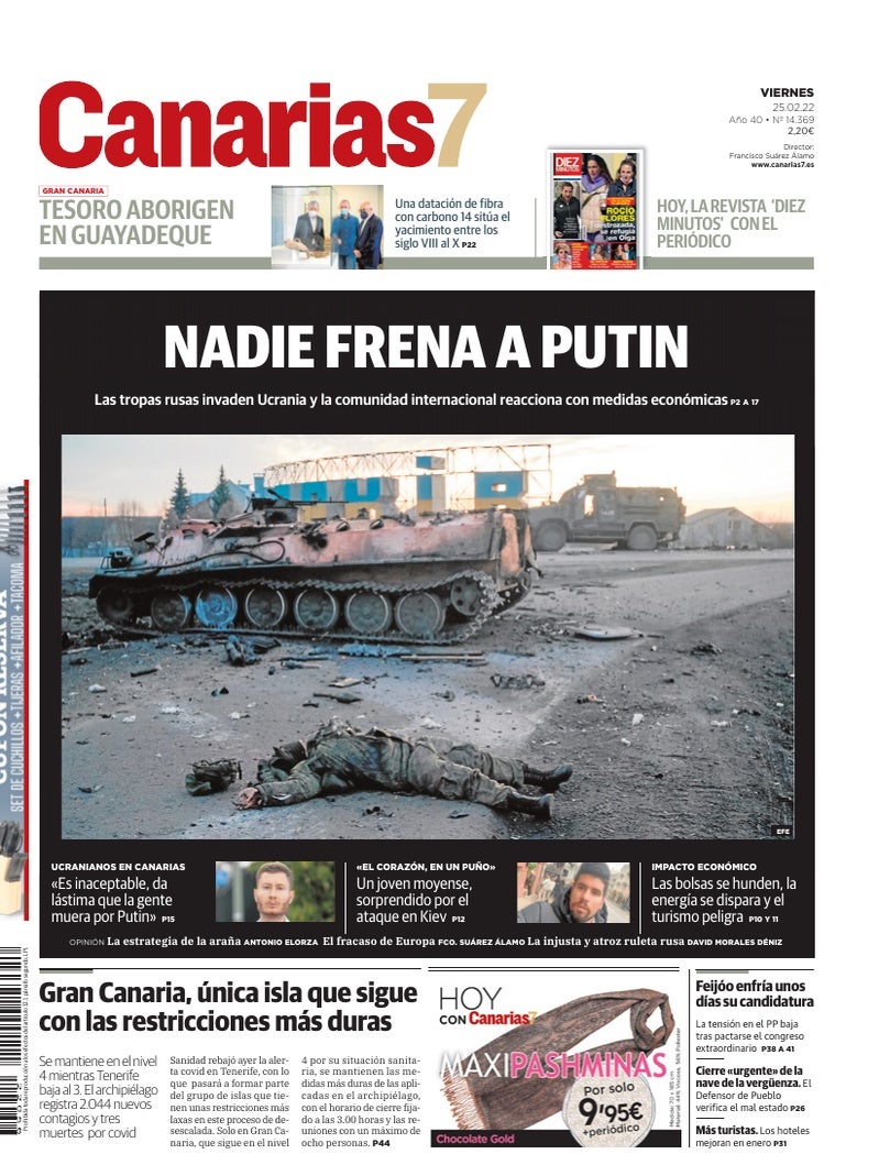 Portada Canarias7 25-02-2022