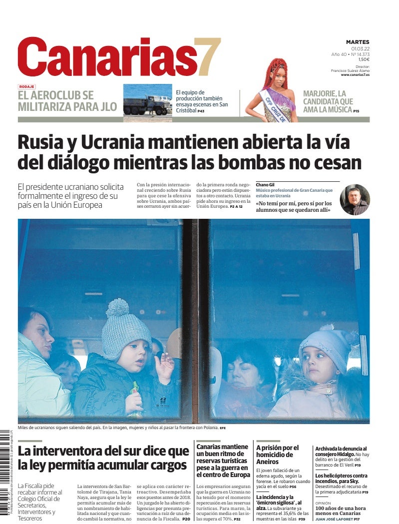 Portada Canarias7 01-03-2022