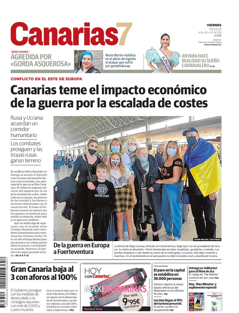 Portada Canarias7 04-03-2022