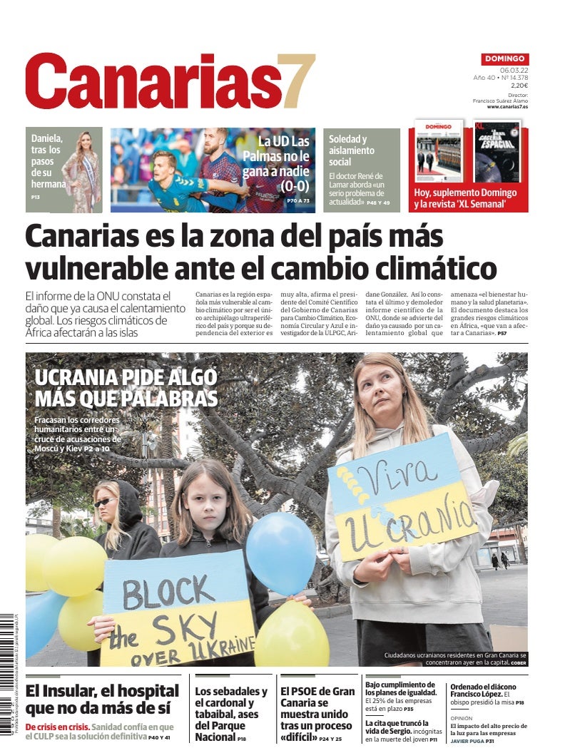 Portada Canarias7 06-03-2022
