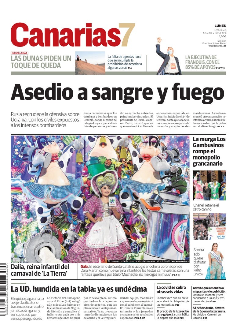 Portada Canarias7 07-03-2022