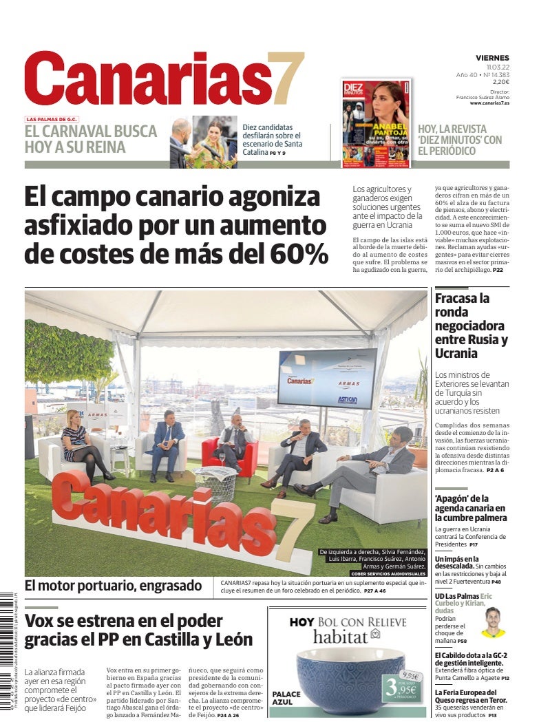 Portada Canarias7 11-03-2022