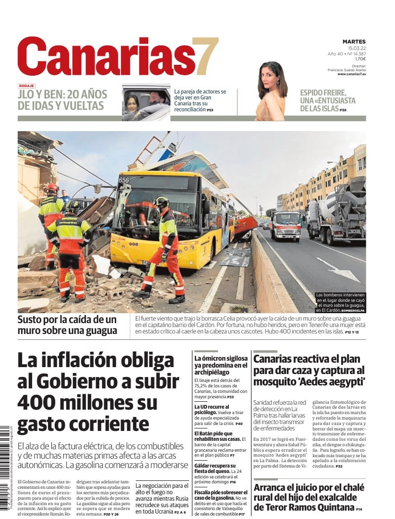Portada Canarias7 15-03-2022