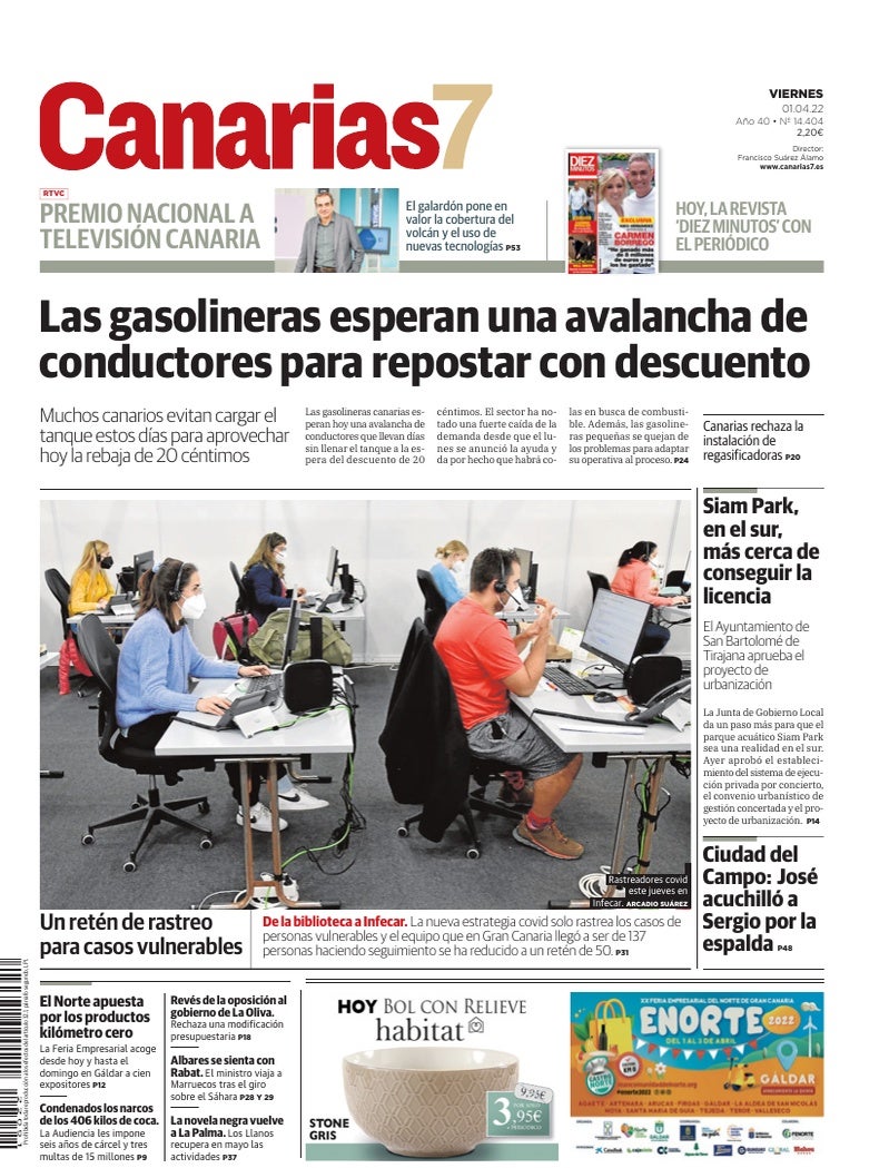 Portada Canarias7 01-04-2022