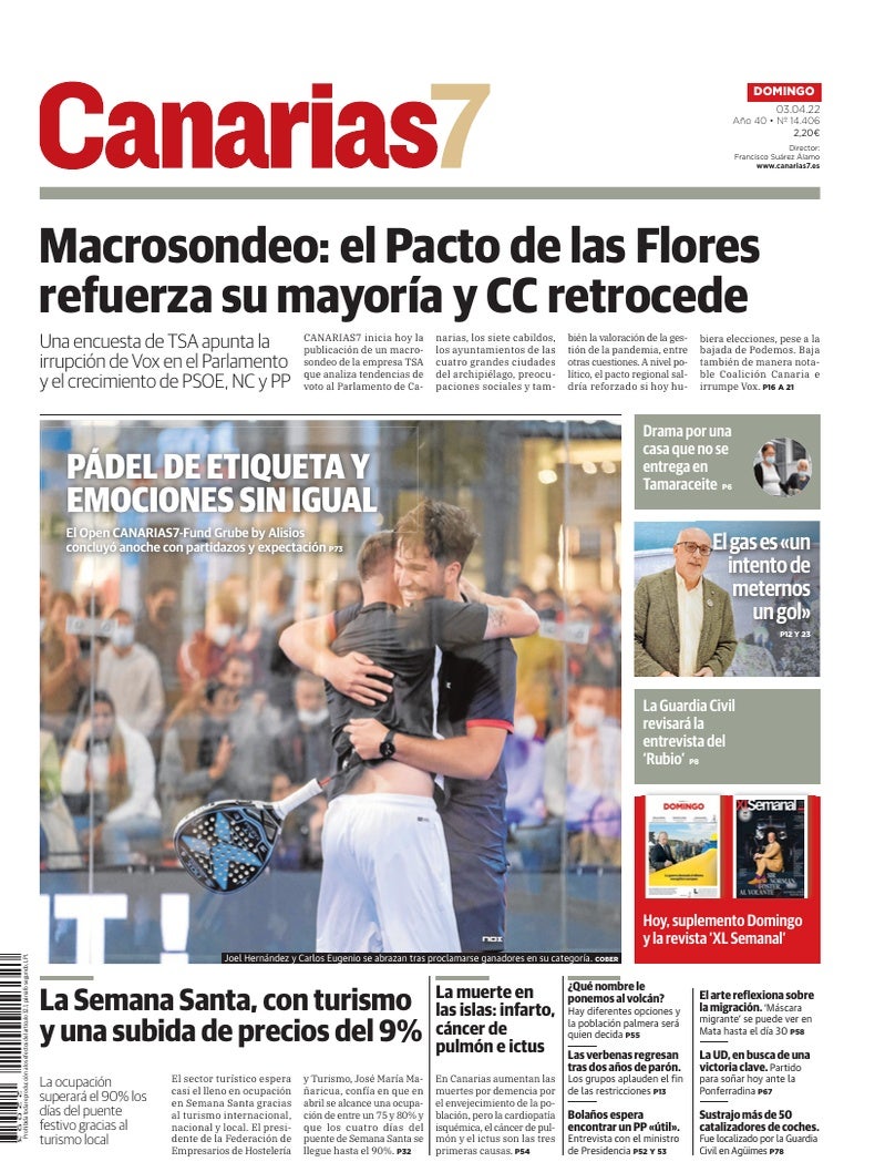 Portada Canarias7 03-04-2022