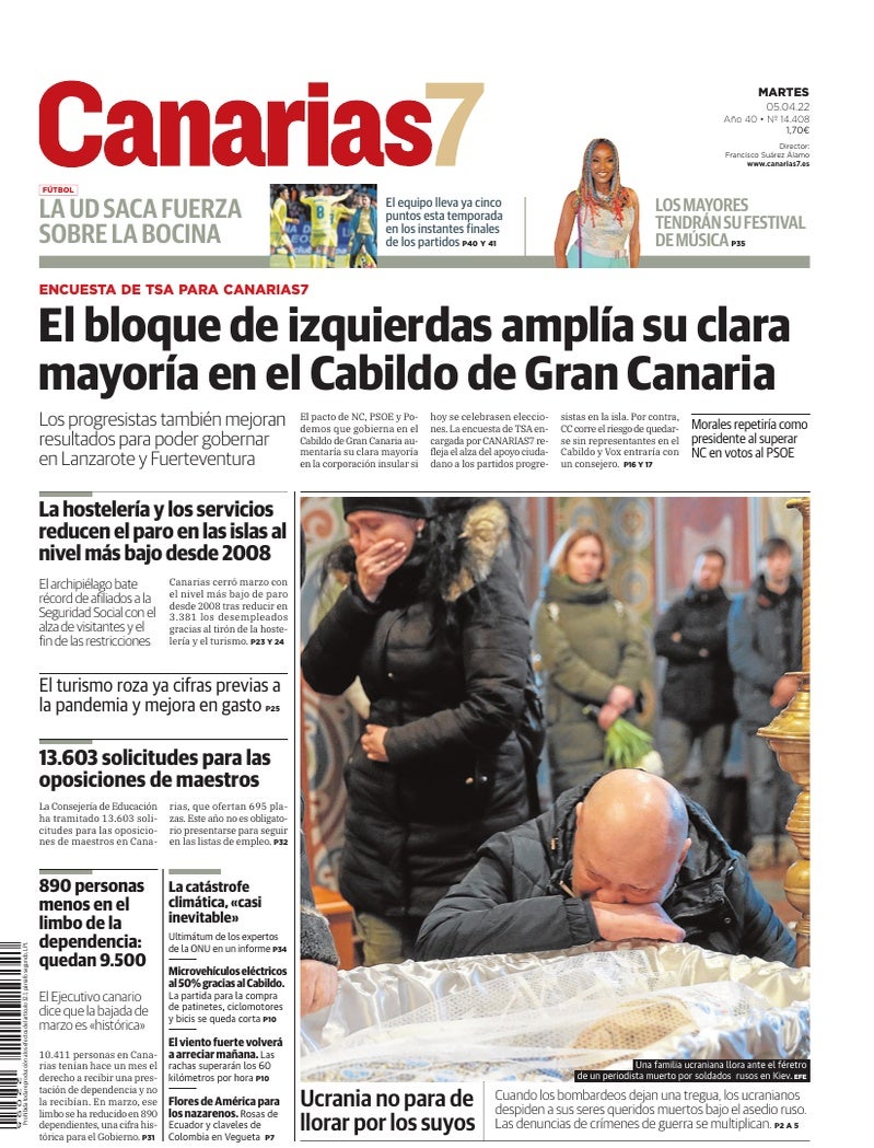 Portada Canarias7 05-04-2022