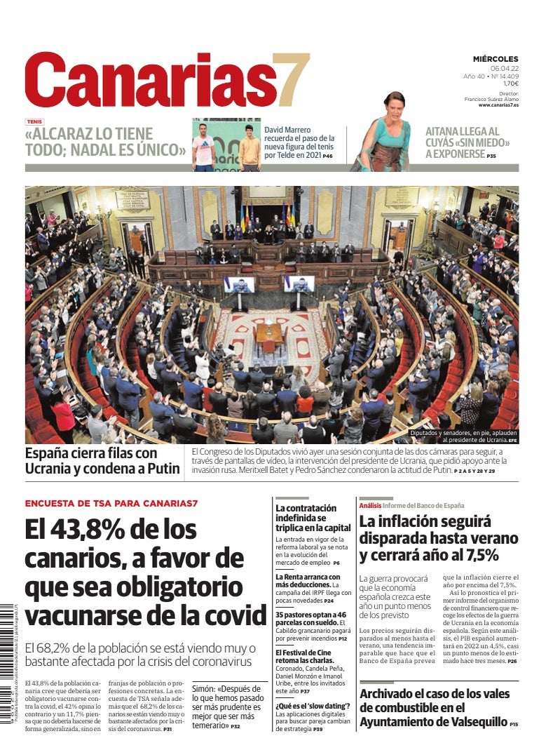 Portada Canarias7 06-04-2022