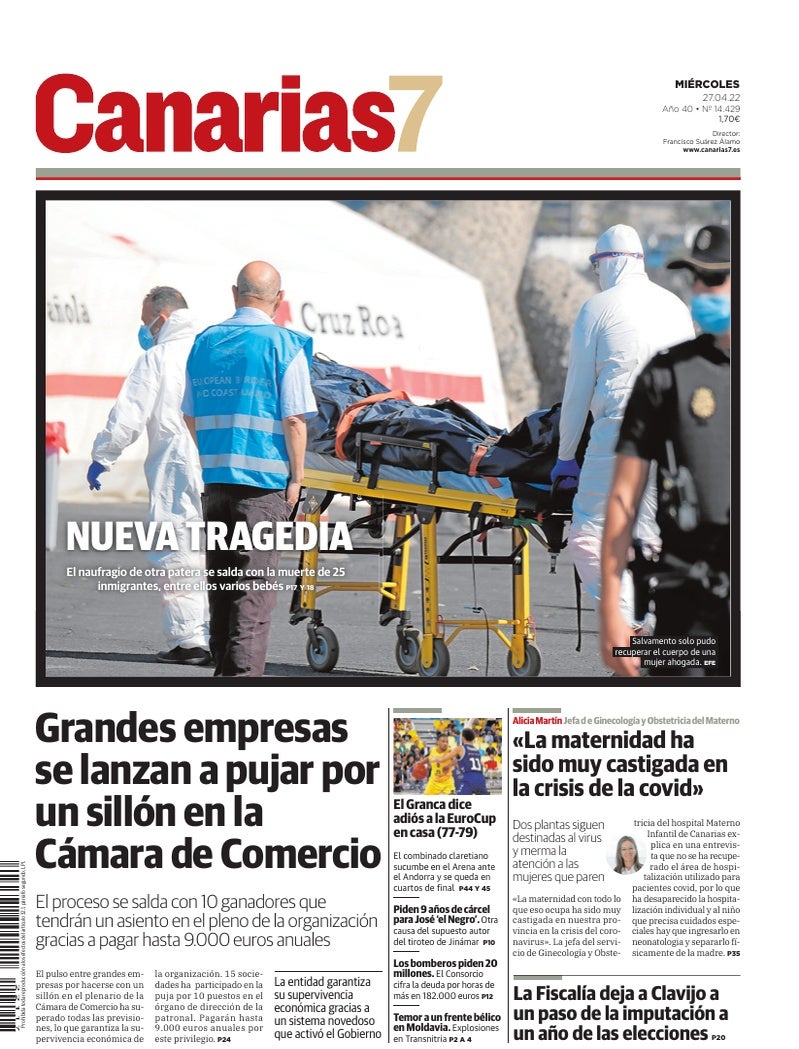 Portada Canarias7 27-04-2022