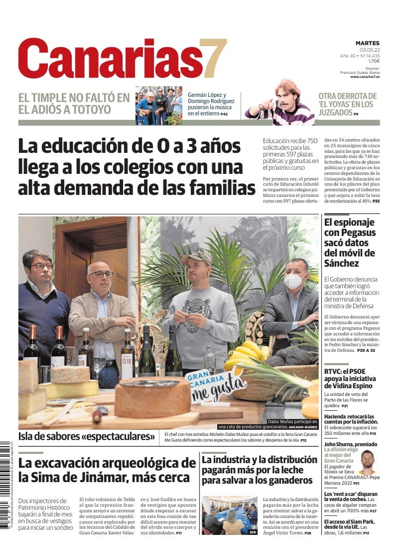 Portada Canarias7 03-05-2022