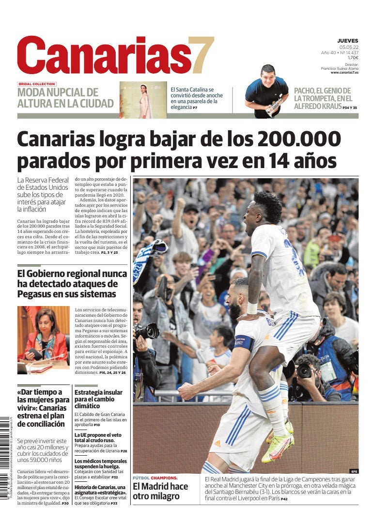Portada Canarias7 05-05-2022
