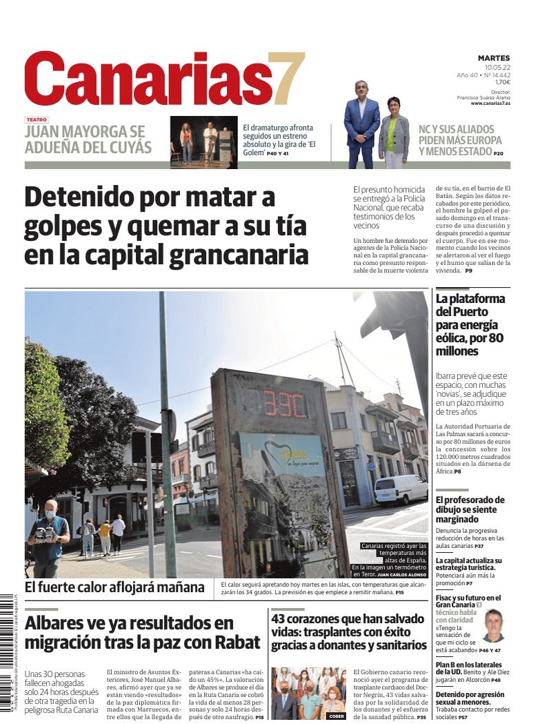 Portada Canarias7 10-05-2022