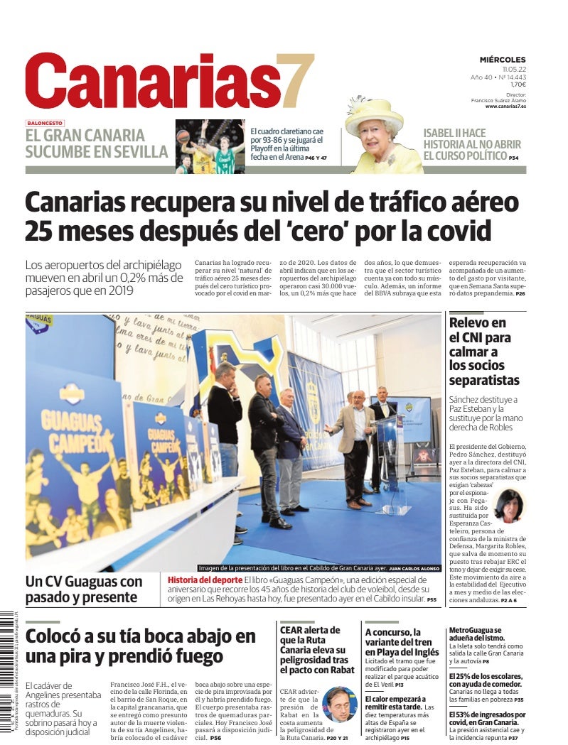 Portada Canarias7 11-05-2022