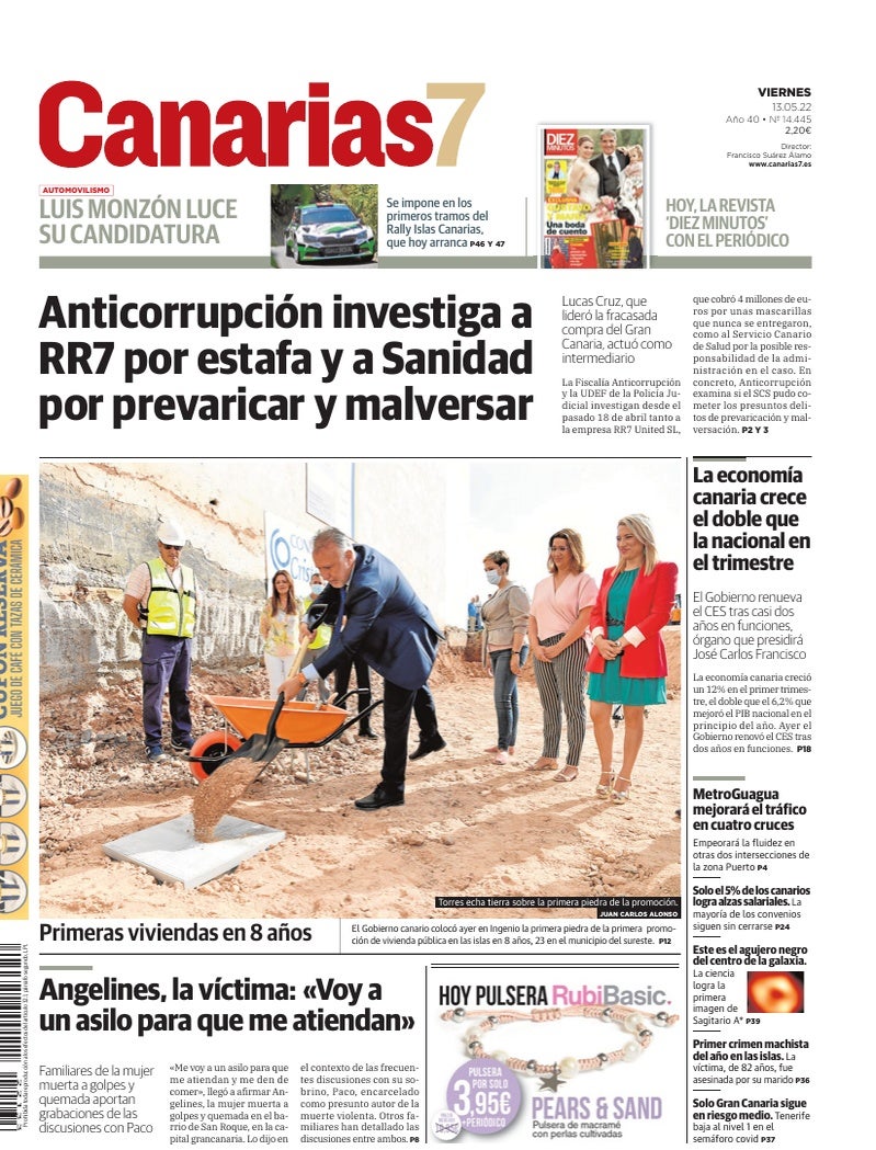Portada Canarias7 13-05-2022