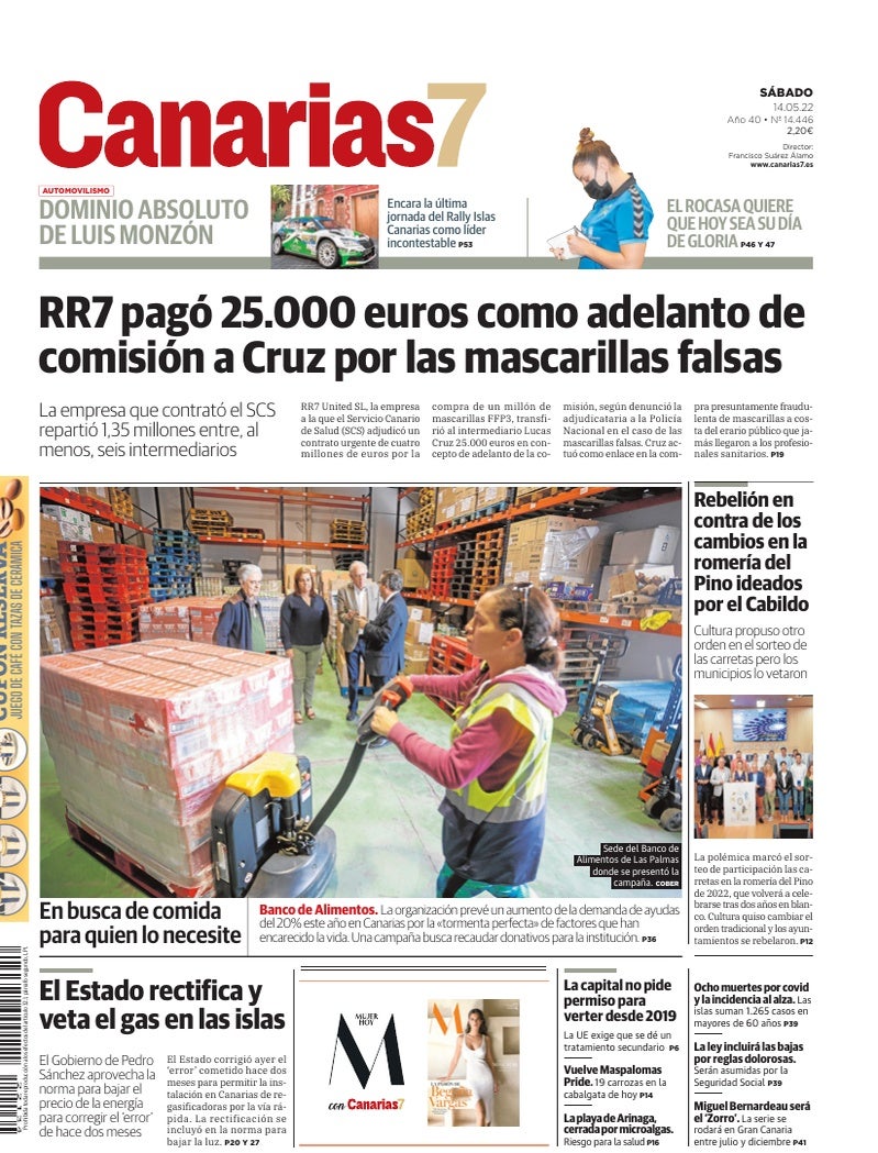 Portada Canarias7 14-05-2022