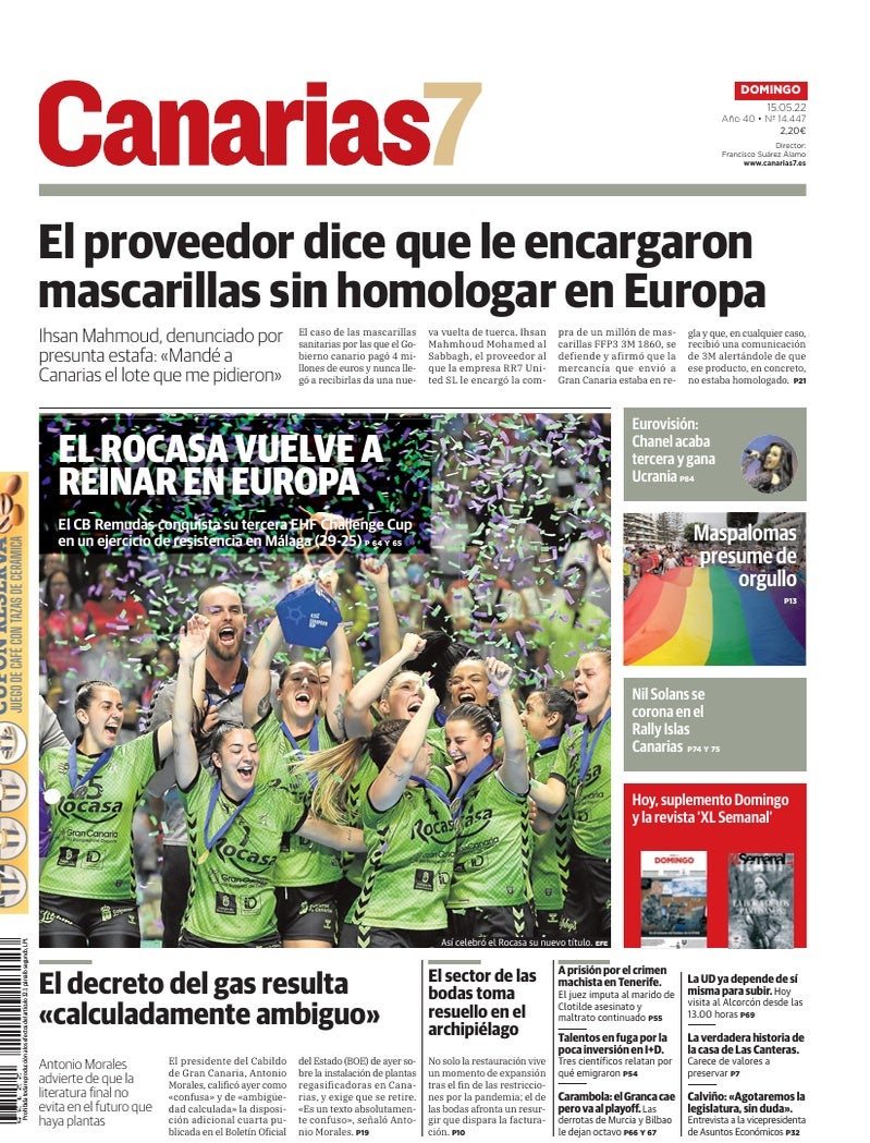 Portada Canarias7 15-05-2022